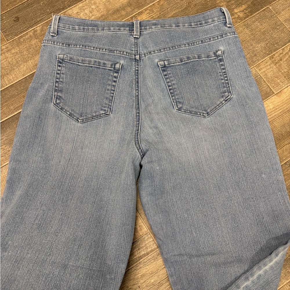 Gloria‎ Vanderbilt Amanda Style Straight Leg Jeans Light Wash Size 12 - Picture 5 of 5